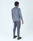 Mens Core 1/4 Zip Jogger Set - Grey/Grey
