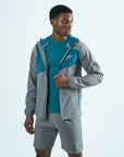 Mens Stride Shorts Set - Grey/Teal
