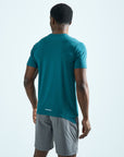 Mens Stride Shorts Set - Grey/Teal