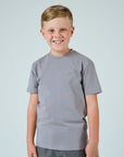 Juniors Tech Cotton T-Shirt - Grey