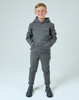 Juniors Tech Jogger Set - Marl Grey