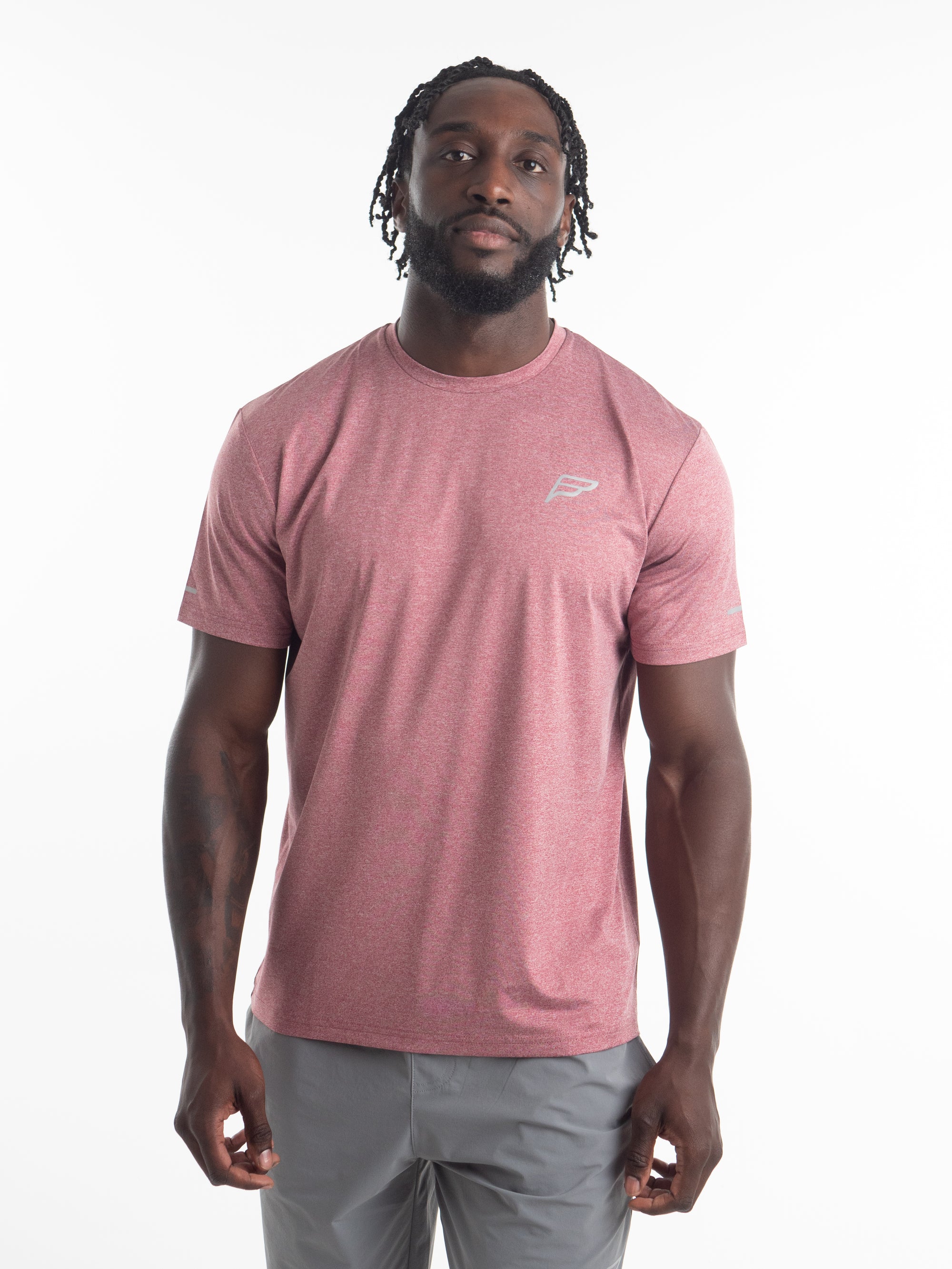 Mens Burgundy Attain T-Shirt