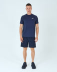 Mens Grid Tech Shorts Set SS - Passion Navy