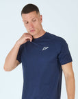 Mens Grid Tech T-Shirt - Passion Navy