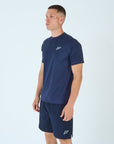 Mens Grid Tech Shorts Set SS - Passion Navy