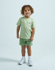 Infants Arc 3 Piece Shorts Set - Pastel Green