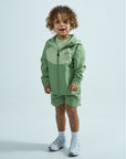 Infants Arc 3 Piece Shorts Set - Pastel Green