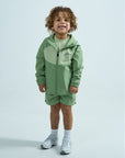 Infants Arc 3 Piece Shorts Set - Pastel Green