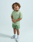 Infants Arc Shorts Set - Pastel Green