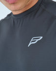 Mens Grid Tech Shorts Set SS - Pewter Grey