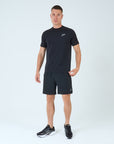 Mens Grid Tech Shorts Set SS - Power Black