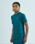 Juniors Stride 3 Piece Shorts Set - Teal/Orange