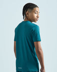 Juniors Stride 3 Piece Shorts Set - Teal/Orange