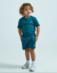 Infants Stride Shorts Set - Teal/Orange