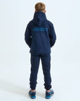 Juniors Oversized Jogger Set - Navy Blue