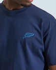 Mens Oversized Cotton T-Shirt - Navy Blue