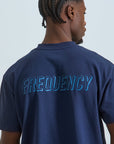 Mens Oversized Cotton T-Shirt - Navy Blue