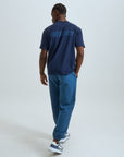Mens Oversized Cotton T-Shirt - Navy Blue