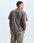Mens Oversized Cotton T-Shirt - Dark Grey