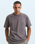 Mens Oversized Cotton T-Shirt - Dark Grey