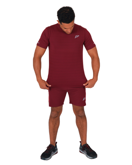 Maroon Active Vent Shorts