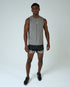 Mens Intent Shorts Set - Light Grey/Black