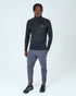 Mens Core 1/4 Zip Jogger Set - Black/Grey