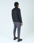 Mens Core 1/4 Zip Jogger Set - Black/Grey