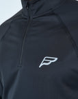 Mens Core 1/4 Zip Jogger Set - Black/Black