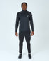 Mens Core 1/4 Zip Jogger Set - Black/Black
