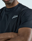 Mens Grid Tech T-Shirt - Power Black
