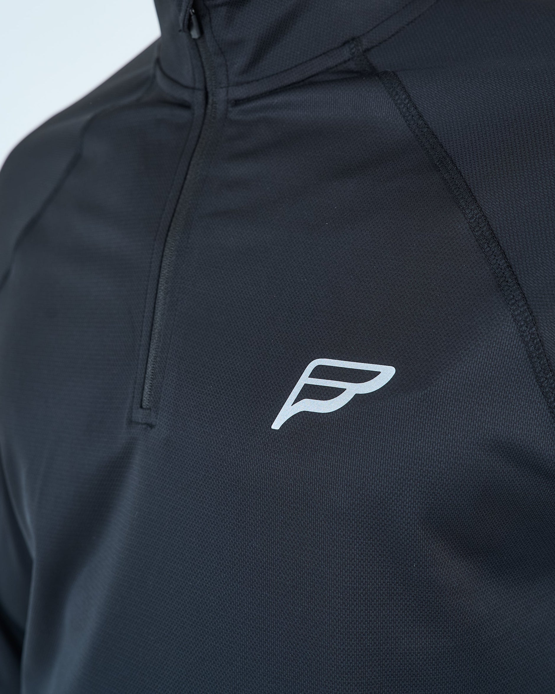 Mens Core 1/4 Zip Jogger Set - Black/Grey