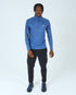 Mens Core 1/4 Zip Jogger Set - Blue/Black