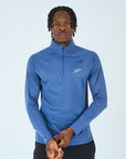 Mens Core 1/4 Zip Jogger Set - Blue/Black