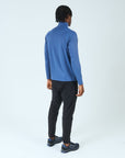 Mens Core 1/4 Zip Jogger Set - Blue/Black