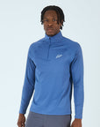 Mens Core Flex 1/4 Zip Top - Blue