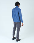 Mens Core 1/4 Zip Jogger Set - Blue/Grey