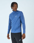 Mens Core 1/4 Zip Jogger Set - Blue/Black