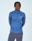 Mens Core Flex 1/4 Zip Top - Blue