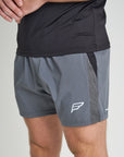 Mens Grey Strength Pro 5" Shorts