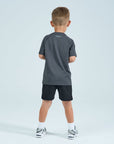 Infants Core Shorts Set - Grey/Black