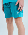 Juniors Rise Shorts Set - Aqua