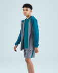 Juniors True Form 3 Piece Shorts Set - Turquoise