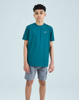 Juniors True Form 3 Piece Shorts Set - Turquoise