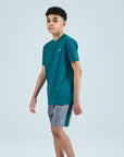 Juniors True Form Shorts Set - Turquoise