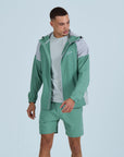 Mens Pace Shorts - Green/Greige
