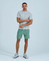 Mens Pace Shorts Set - Green/Greige
