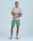 Mens Pace Shorts Set - Green/Greige