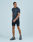 Mens Rise Shorts Set - Matte Black