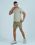 Mens Rise T-Shirt - Stone